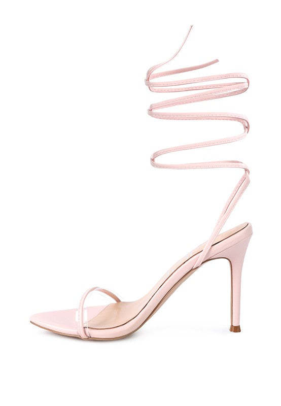 SPHYNX HIGH HEEL LACE UP SANDALS - Tigbul's Variety Fashion Shop