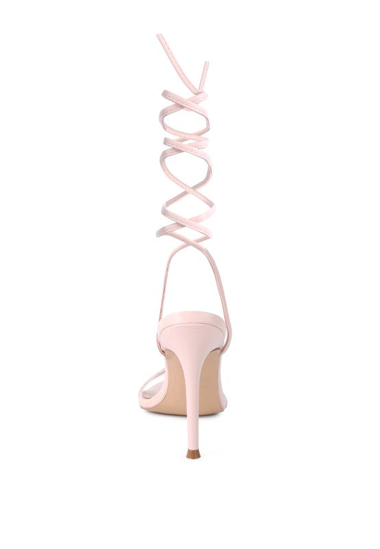 SPHYNX HIGH HEEL LACE UP SANDALS - Tigbul's Variety Fashion Shop