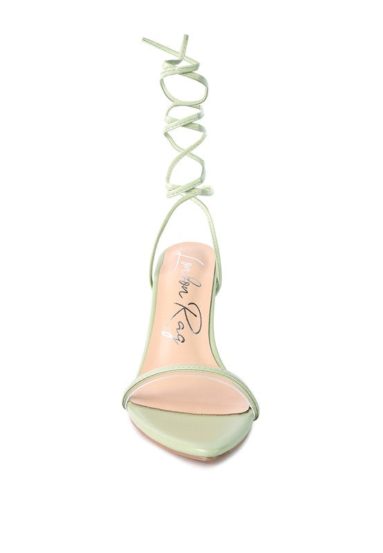SPHYNX HIGH HEEL LACE UP SANDALS - Tigbul's Variety Fashion Shop