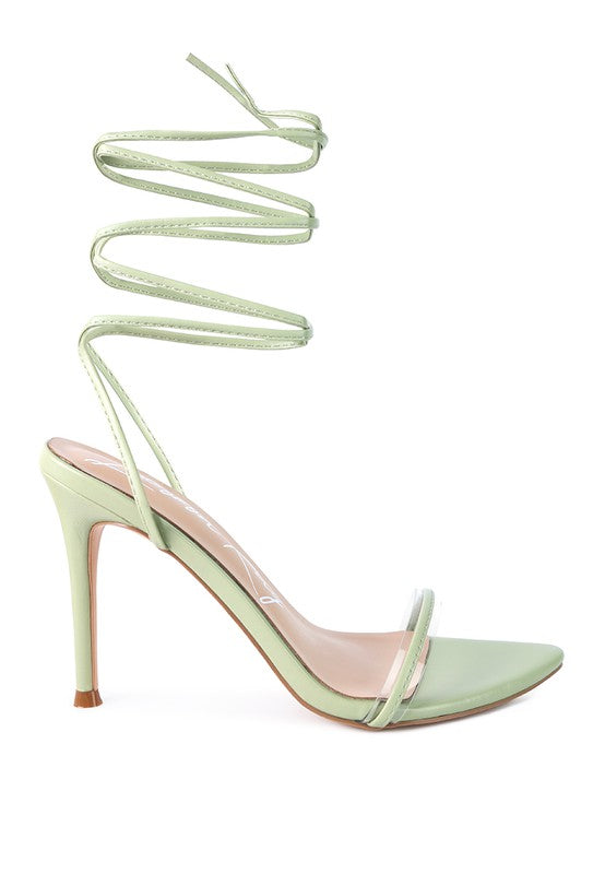 SPHYNX HIGH HEEL LACE UP SANDALS - Tigbul's Variety Fashion Shop