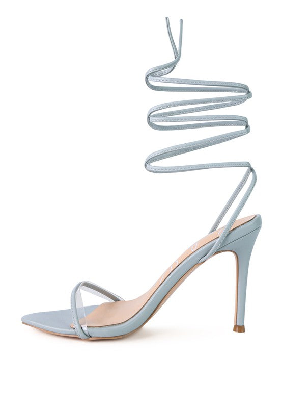 SPHYNX HIGH HEEL LACE UP SANDALS - Tigbul's Variety Fashion Shop