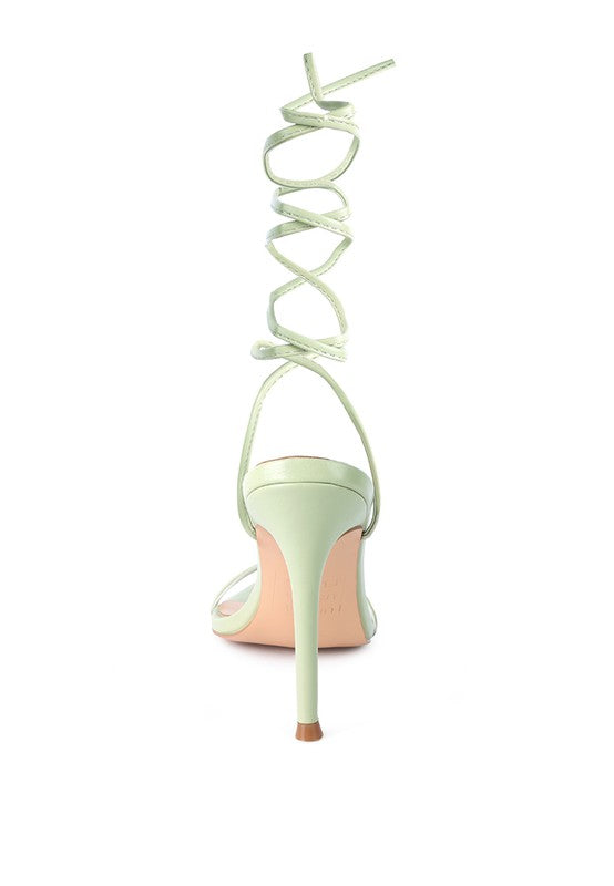 SPHYNX HIGH HEEL LACE UP SANDALS - Tigbul's Variety Fashion Shop