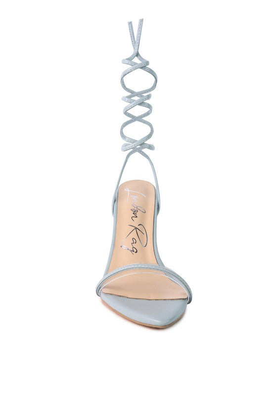 SPHYNX HIGH HEEL LACE UP SANDALS - Tigbul's Variety Fashion Shop
