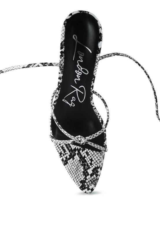 High Heel Lace Up Sandals - Tigbul's Variety Fashion Shop