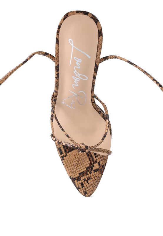 High Heel Lace Up Sandals - Tigbul's Variety Fashion Shop