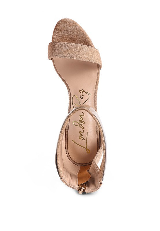 COSMO GIRL METAL BAND HIGH HEELED SANDALS - Tigbul's Variety Fashion Shop