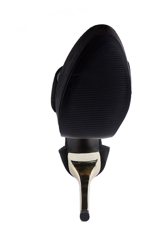 COSMO GIRL METAL BAND HIGH HEELED SANDALS - Tigbul's Variety Fashion Shop