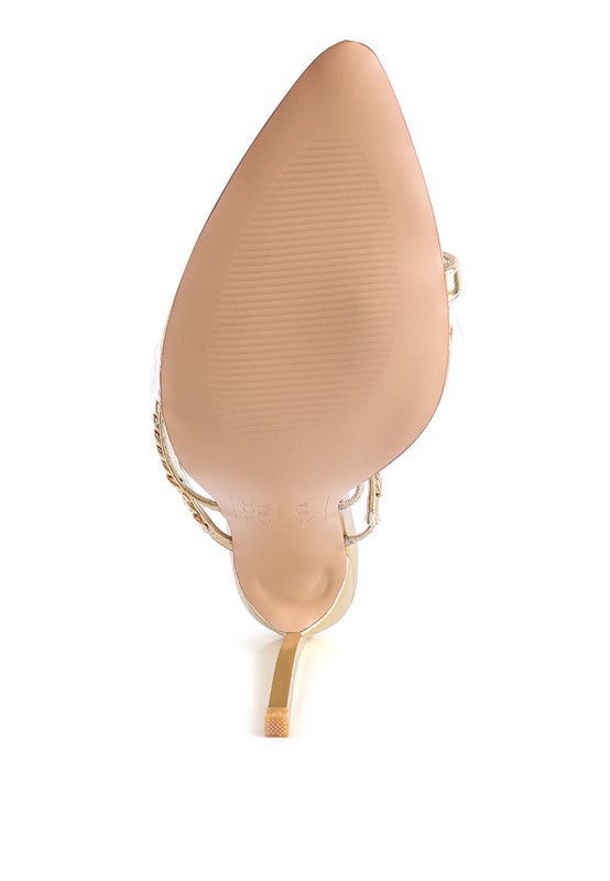 TICKLE ME HIGH HEELED TOE RING SANDALS - Tigbul's Variety Fashion Shop