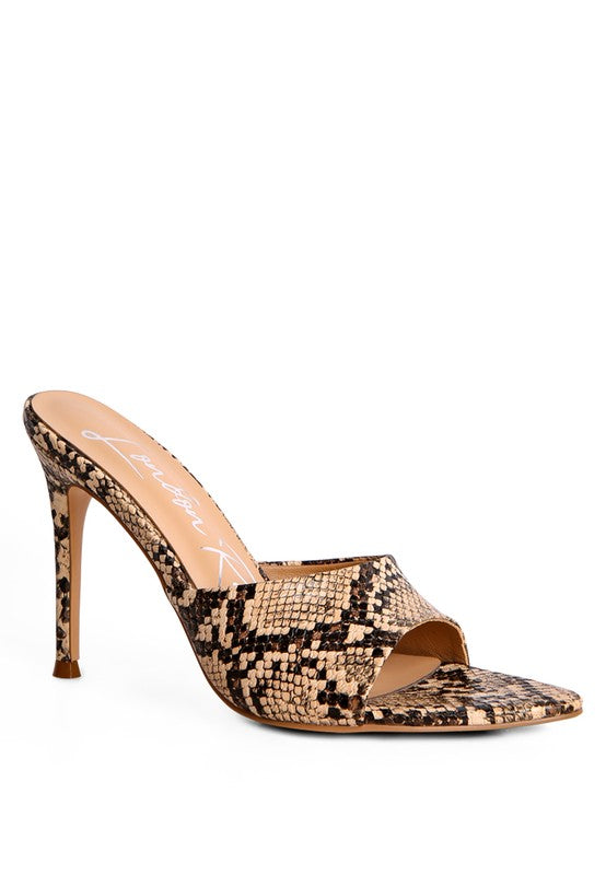 YULE BALL PATENT PU HIGH HEEL SANDALS - Tigbul's Variety Fashion Shop