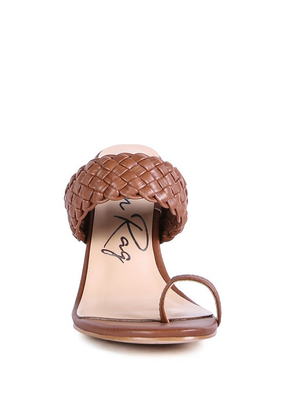 HIGH PERKS WOVEN STRAP TOE RING SANDALS - Tigbul's Variety Fashion Shop