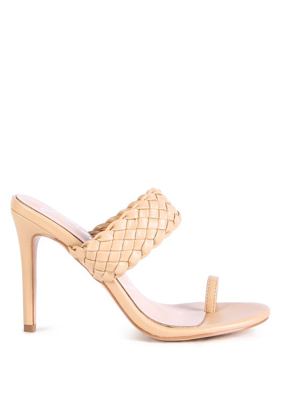 HIGH PERKS WOVEN STRAP TOE RING SANDALS - Tigbul's Variety Fashion Shop
