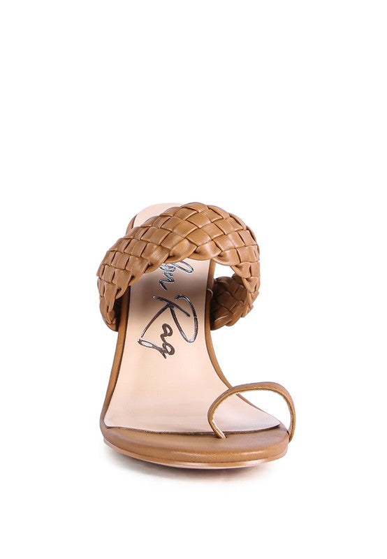 HIGH PERKS WOVEN STRAP TOE RING SANDALS - Tigbul's Variety Fashion Shop