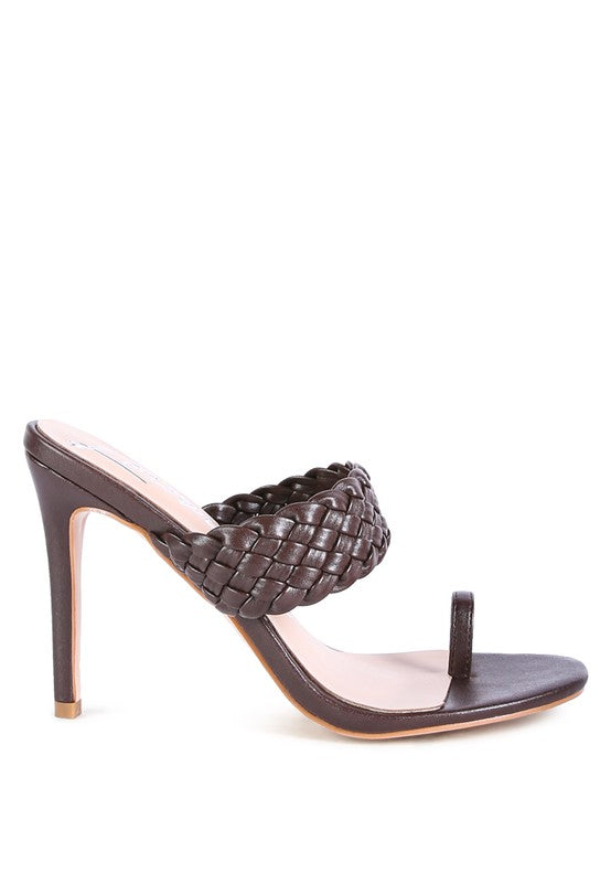HIGH PERKS WOVEN STRAP TOE RING SANDALS - Tigbul's Variety Fashion Shop