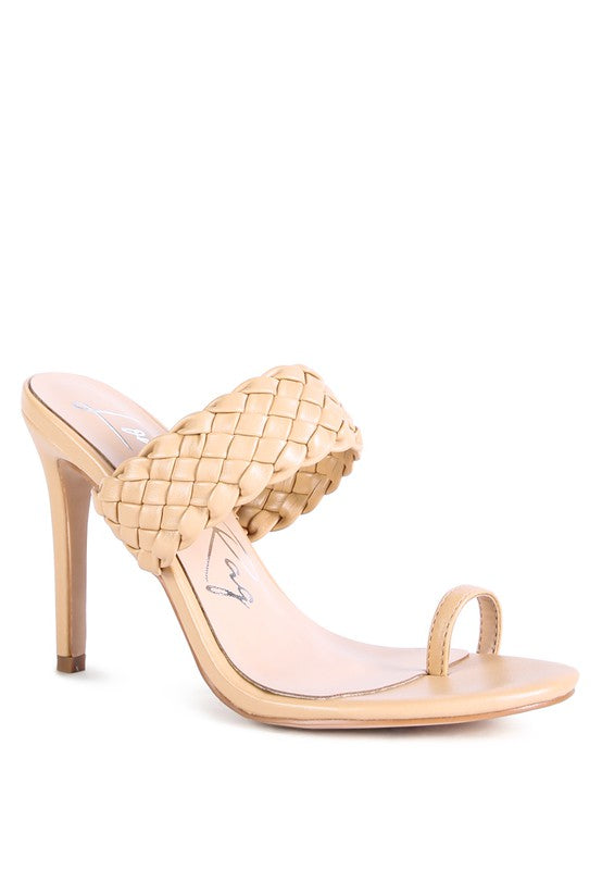 HIGH PERKS WOVEN STRAP TOE RING SANDALS - Tigbul's Variety Fashion Shop