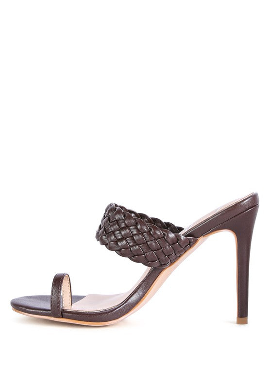 HIGH PERKS WOVEN STRAP TOE RING SANDALS - Tigbul's Variety Fashion Shop