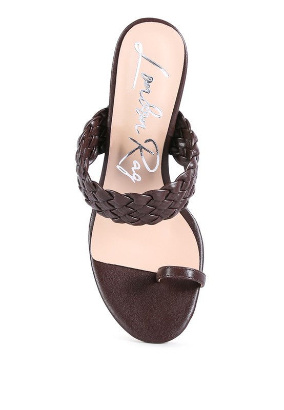 HIGH PERKS WOVEN STRAP TOE RING SANDALS - Tigbul's Variety Fashion Shop