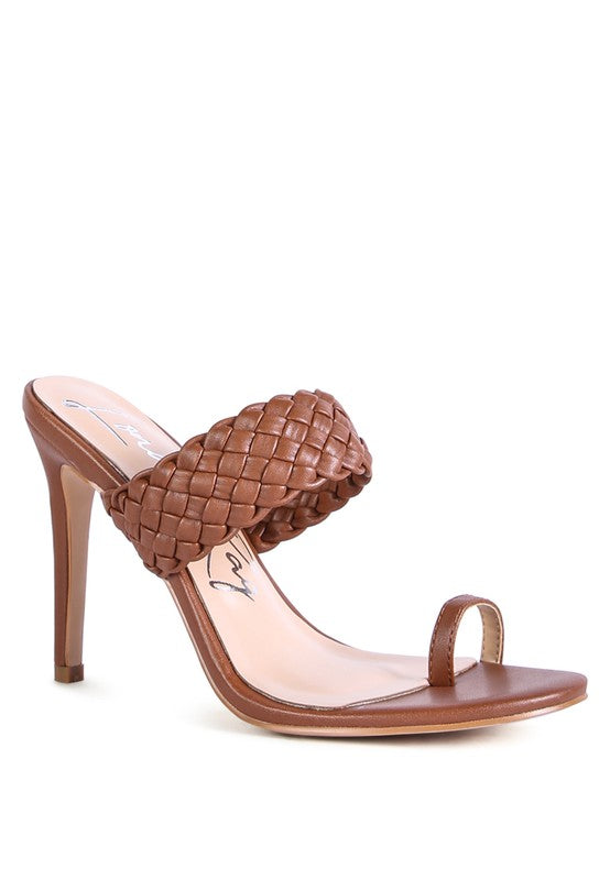 HIGH PERKS WOVEN STRAP TOE RING SANDALS - Tigbul's Variety Fashion Shop