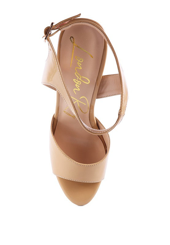BEWITCH ULTRA HIGH HEELED ANKLE STRAP SANDAL - Tigbul's Variety Fashion Shop