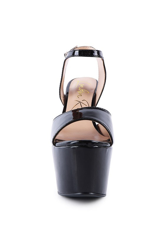 BEWITCH ULTRA HIGH HEELED ANKLE STRAP SANDAL - Tigbul's Variety Fashion Shop