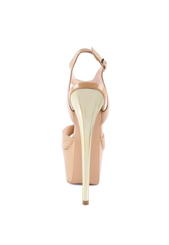 BEWITCH ULTRA HIGH HEELED ANKLE STRAP SANDAL - Tigbul's Variety Fashion Shop