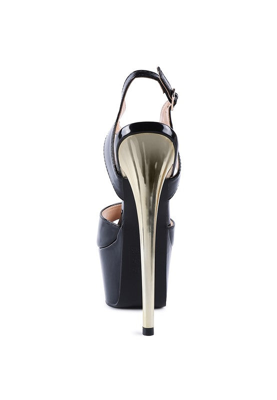 BEWITCH ULTRA HIGH HEELED ANKLE STRAP SANDAL - Tigbul's Variety Fashion Shop