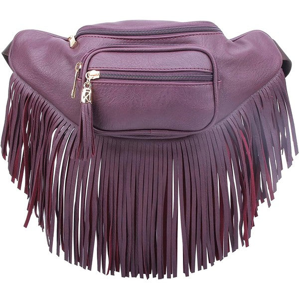 Fashion Fringe Tassel Fanny Pack Waist Bag - Tigbul's Variety Fashion Shop