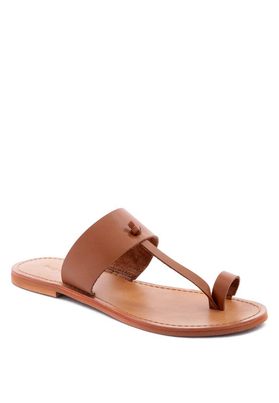 LEONA THONG FLAT SANDALS - Tigbul's Variety Fashion Shop