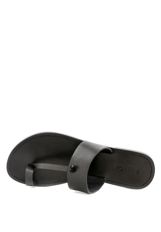 LEONA THONG FLAT SANDALS - Tigbul's Variety Fashion Shop
