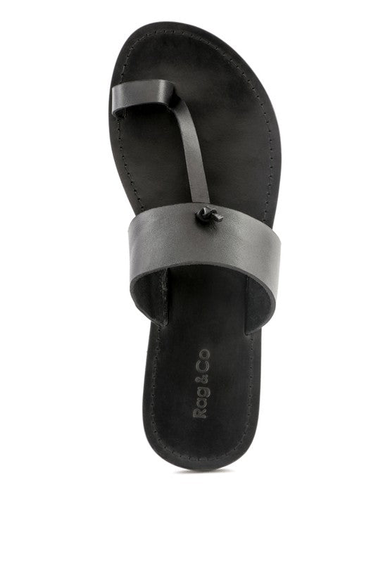 LEONA THONG FLAT SANDALS - Tigbul's Variety Fashion Shop