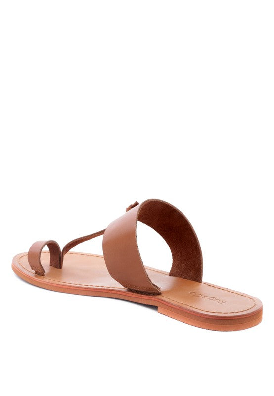 LEONA THONG FLAT SANDALS - Tigbul's Variety Fashion Shop