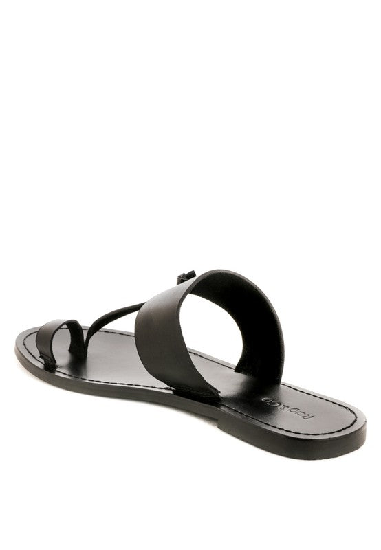 LEONA THONG FLAT SANDALS - Tigbul's Variety Fashion Shop