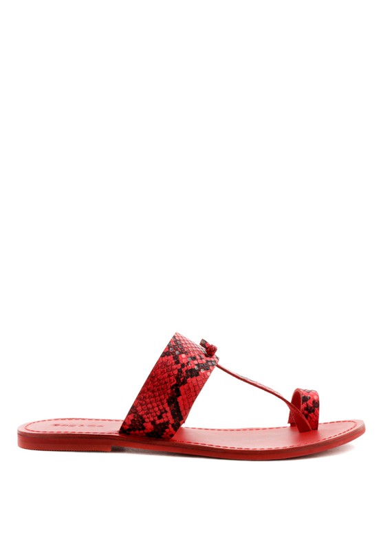 LEONA THONG FLAT SANDALS - Tigbul's Variety Fashion Shop