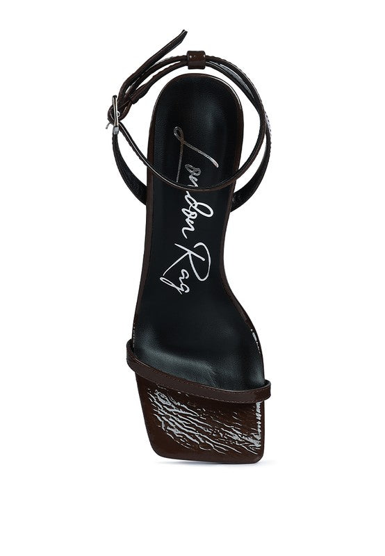 FANTASY SPOOL MID HEEL SANDAL - Tigbul's Variety Fashion Shop