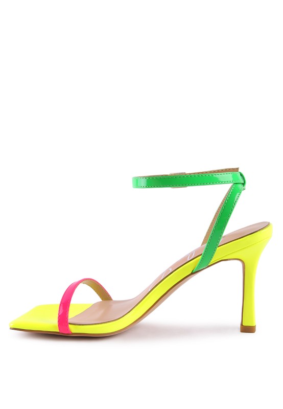 FANTASY SPOOL MID HEEL SANDAL - Tigbul's Variety Fashion Shop