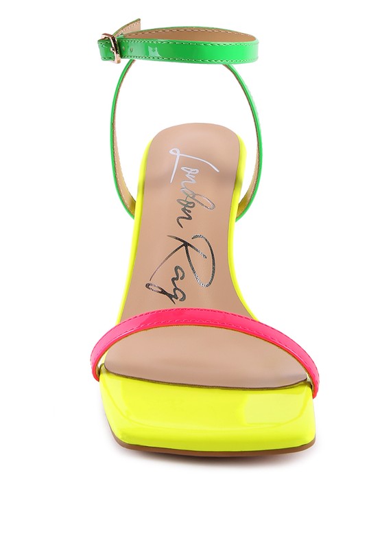 FANTASY SPOOL MID HEEL SANDAL - Tigbul's Variety Fashion Shop