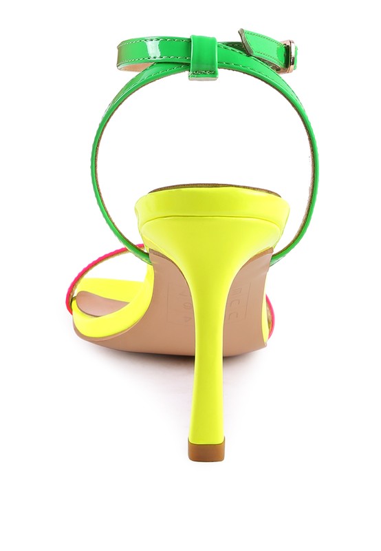 FANTASY SPOOL MID HEEL SANDAL - Tigbul's Variety Fashion Shop
