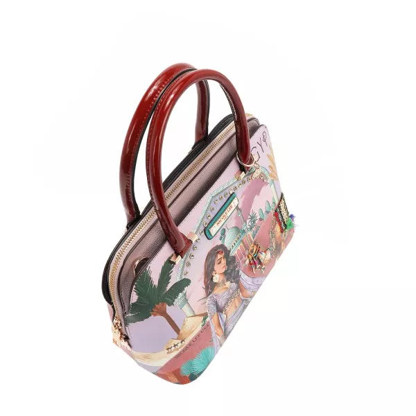 Nicole Lee USA Queen Cleopatra Dome Handbag - Tigbul's Variety Fashion Shop