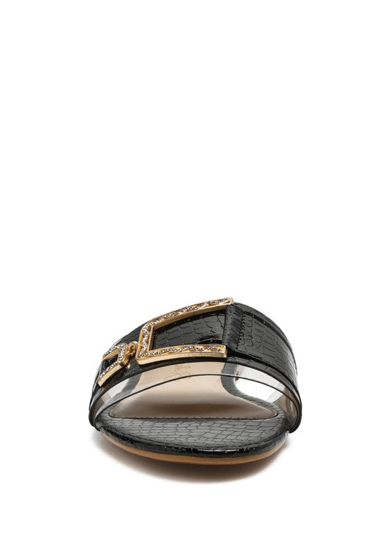 BRILLO JEWEL CROC FLATS - Tigbul's Variety Fashion Shop
