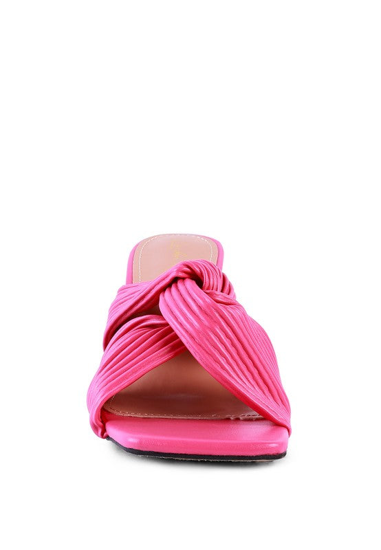 London Rag Battle Ex Knot Strap Slide Sandals - Tigbul's Variety Fashion Shop