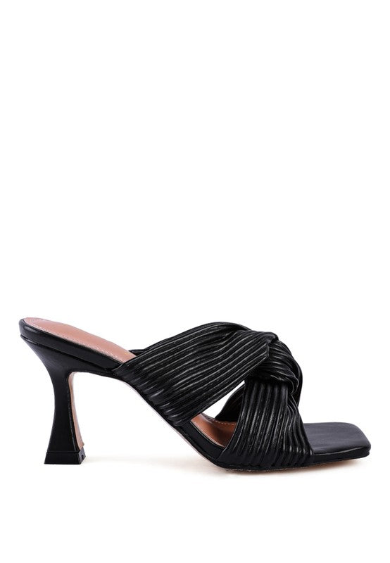 London Rag Battle Ex Knot Strap Slide Sandals - Tigbul's Variety Fashion Shop