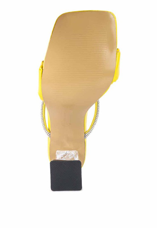 DATE LOOK CLEAR HEEL RHINESTONE SANDALS - Tigbul's Variety Fashion Shop