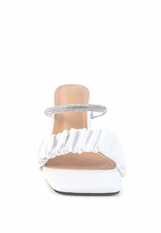 DATE LOOK CLEAR HEEL RHINESTONE SANDALS - Tigbul's Variety Fashion Shop