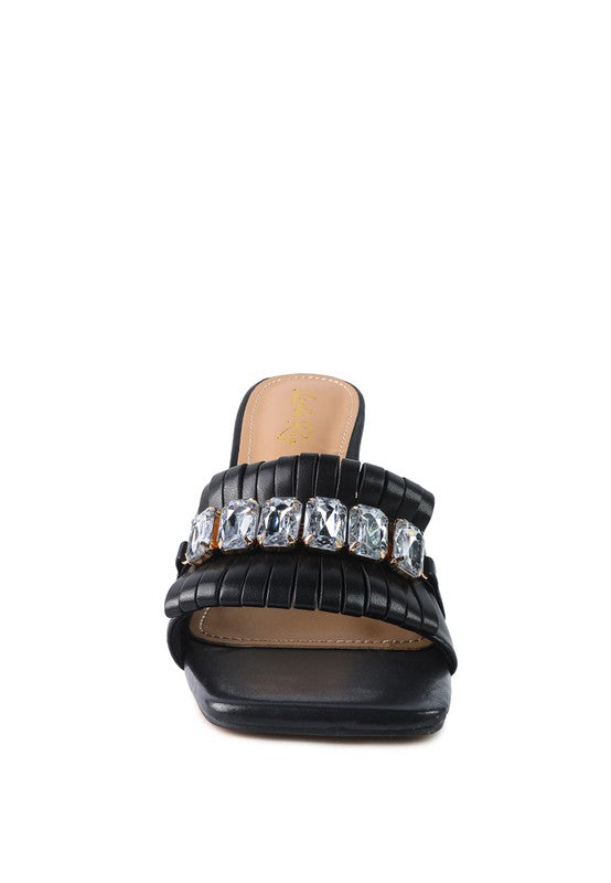 London Rag Fantasy Clear Heel Jewel Sandals - Tigbul's Variety Fashion Shop