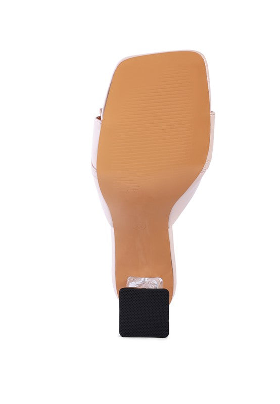 London Rag Fantasy Clear Heel Jewel Sandals - Tigbul's Variety Fashion Shop