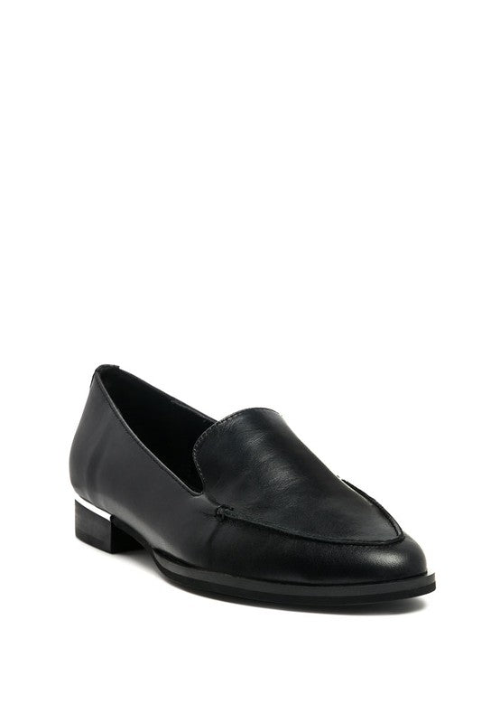 ANNA Leather Slip-On Loafers - Tigbul's Variety Fashion Shop
