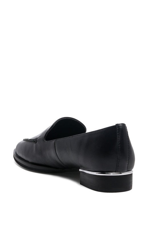 ANNA Leather Slip-On Loafers - Tigbul's Variety Fashion Shop
