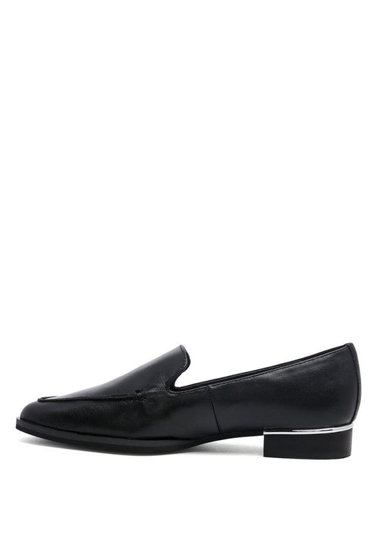 ANNA Leather Slip-On Loafers - Tigbul's Variety Fashion Shop