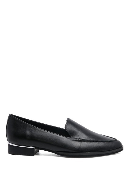 ANNA Leather Slip-On Loafers - Tigbul's Variety Fashion Shop
