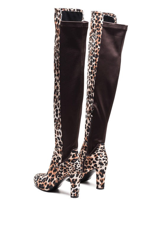 FAUNA KNEE HIGH BLOCK HEELED BOOT - Tigbul's Variety Fashion Shop