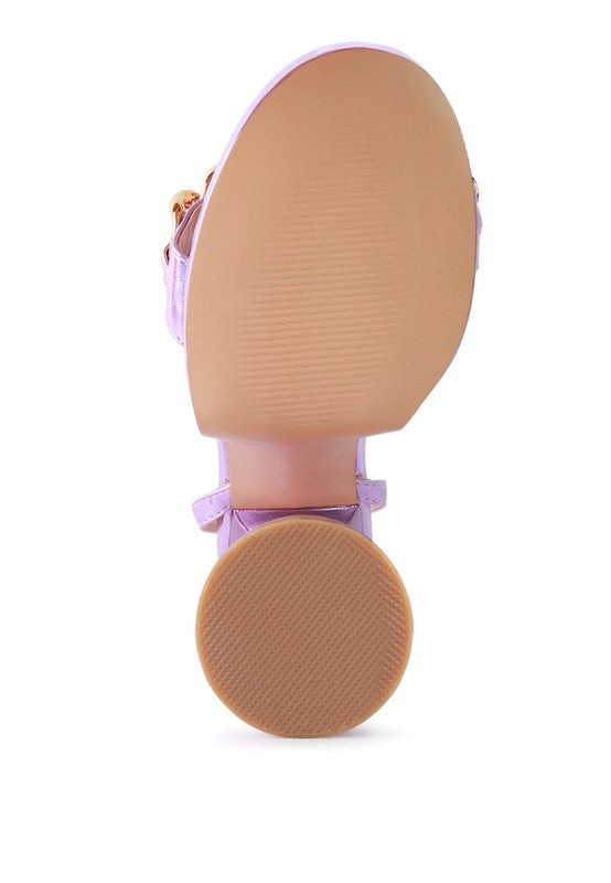 BIG BASH METALLIC HIGH PLATFORM CHUNKY SANDALS - Tigbul's Variety Fashion Shop